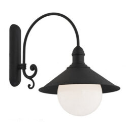 Luminosa Lighting Luminosa Erba Bis Outdoor Dome Wall Lamp Black Structure Ip44 - thumbnail 1