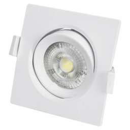 Long Life Lamps Company 6.5W Adjustable Square Led Recessed Ceiling Downlight 6000K Cls8 - thumbnail 7