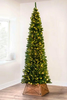 Christmas Tree World The Pre-Lit 5Ft/150Cm Green Italian Pencilimo Christmas Tree - image 1