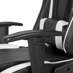 Beliani Office Chair Gamer Faux Leather White - thumbnail 8