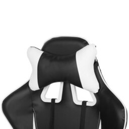 Beliani Office Chair Gamer Faux Leather White - thumbnail 7