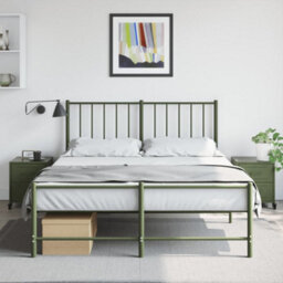 Berkfield Bedside Cabinets 2 Pcs Olive Green 36X39X43.5 Cm Steel - thumbnail 3