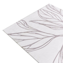 Wyld And Coco Luxehome Beige Leaf Rug 140 X 200 Cm Anti-Slip Low Pile - thumbnail 3
