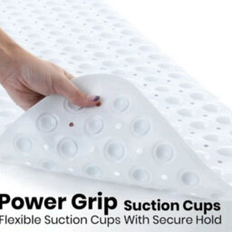 Non Slip Bath Mat 100X40 Cm Shower Mat Bathtub Anti Mold Strong Suction Rubber - thumbnail 2