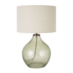 Harbour Studio Emre Hammered Teardrop Shiny Ivory & Olive Table Lamp - thumbnail 2