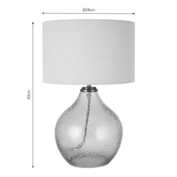Harbour Studio Emre Hammered Teardrop Shiny Ivory & Olive Table Lamp - thumbnail 6