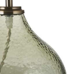 Harbour Studio Emre Hammered Teardrop Shiny Ivory & Olive Table Lamp - thumbnail 4