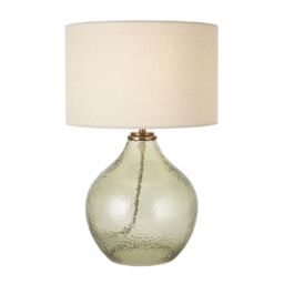 Harbour Studio Emre Hammered Teardrop Shiny Ivory & Olive Table Lamp - thumbnail 3