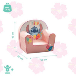 Disney Stitch Foam Armchair, Toddler Sofa Chair With Stitch Design, Soft Foam Seat, Lightweight & Comfortable - thumbnail 3
