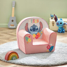 Disney Stitch Foam Armchair, Toddler Sofa Chair With Stitch Design, Soft Foam Seat, Lightweight & Comfortable - thumbnail 2