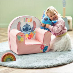 Disney Stitch Foam Armchair, Toddler Sofa Chair With Stitch Design, Soft Foam Seat, Lightweight & Comfortable - thumbnail 5