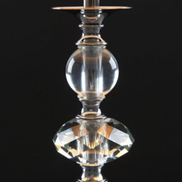 Valuelights Jaigier Polished Chrome And Glass Touch Table Lamp With Pleated White Shade With Led Bulb - thumbnail 6