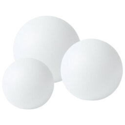 Beliani Solar Outdoor Led Ball Lamps Set Of 3 White Ip67 Waterproof - 28Cm. - thumbnail 4