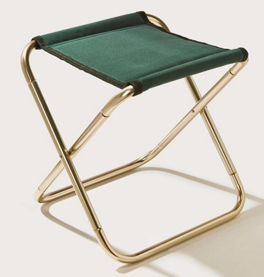 2 X Portable Folding Chairs - 27Cm Lightweight Stool Fits In Pocket Or Bag - Outdoor Camping Fishing Picnic Seat Or Footstool - image 1