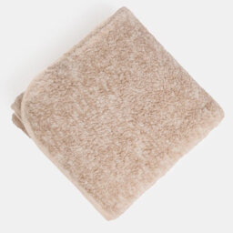 Ohs Teddy Marl Binded Throw - Natural - thumbnail 4