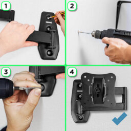 "Duronic Tvb0920 Full Range Tv Bracket, Swivel And Tilt Wall Mount With Vesa 100X100 For Flat Screen Television Screen 13-30""" - thumbnail 6