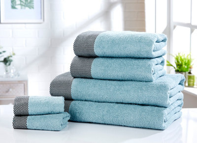 Rapport Home Tidal Pure Cotton Face Towel Duck Egg