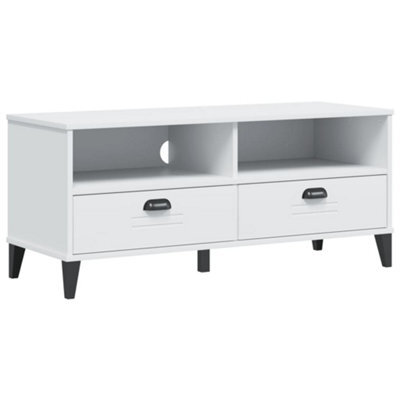 Berkfield Industrial Tv Cabinet Viken White Engineered Wood - image 1