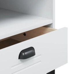 Berkfield Industrial Tv Cabinet Viken White Engineered Wood - thumbnail 9