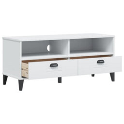 Berkfield Industrial Tv Cabinet Viken White Engineered Wood - thumbnail 5