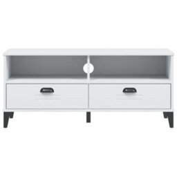 Berkfield Industrial Tv Cabinet Viken White Engineered Wood - thumbnail 6