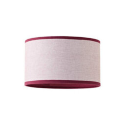Valuelights Kiara Small 25Cm Linen Pink Trim Inner Easy Fit Lamp Shade And Bulb - thumbnail 6