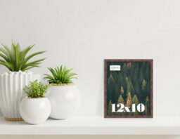 12X10 Walnut Picture Frame (30.5 X 25.4Cm) Poster, Photo, Artwork, Gallery Wall Or Print - thumbnail 2