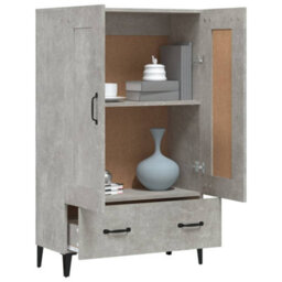 Vidaxl Highboard Concrete Grey 70X31X115 Cm Engineered Wood - thumbnail 4