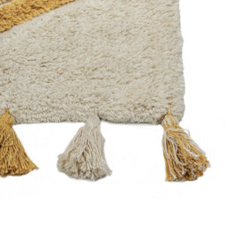 Beliani Rug Bingol Yellow 160 X 230 Cm Cotton - thumbnail 4