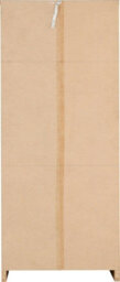 Seconique Seville 2 Door Wardrobe In White High Gloss Light Oak Effect Veneer - thumbnail 5