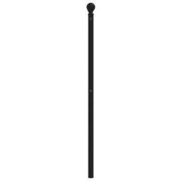 Berkfield Metal Headboard Black 200 Cm - thumbnail 4