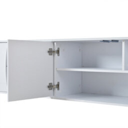 Matteo 180Cm Modern High-Gloss Led Tv Cabinet - White - thumbnail 3