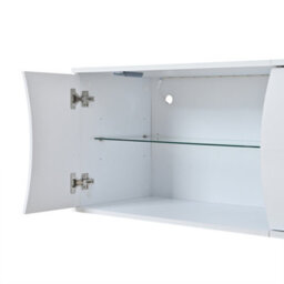 Matteo 180Cm Modern High-Gloss Led Tv Cabinet - White - thumbnail 6