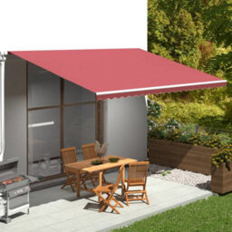 Berkfield Replacement Fabric For Awning Burgundy Red 5X3.5 M