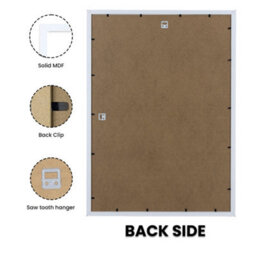 "AK Frames Sleek 24X16"" White Thin Modern Picture Frame - Slim And Design For Posters, Prints And Photos - Elegant Wall Frame Decor" - thumbnail 2