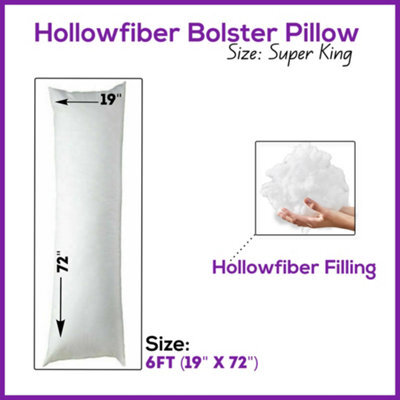 CHILIMILII Hollowfiber Bolster Pillows Orthopaedic Pregnancy Maternity Full Body Support Long Cushions