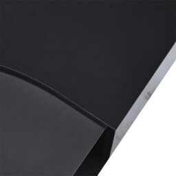 Abrihome Black High-Gloss Led Coffee Table, Unique Shape With 2 Storage Drawers & 16-Colour Lighting, Modern End Table For Living Room - thumbnail 5