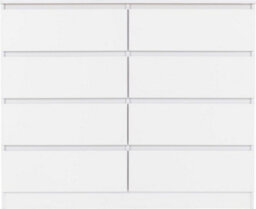 Seconique Malvern 8 Drawer Chest White Recessed Handles - thumbnail 3