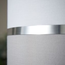 Inlight Isonoe Grey & White Drum Cylinder Light Shade (D)30Cm - thumbnail 3