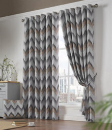 Luxury Living Oslo Eyelet Blockout Curtains Curtain Pair - thumbnail 1