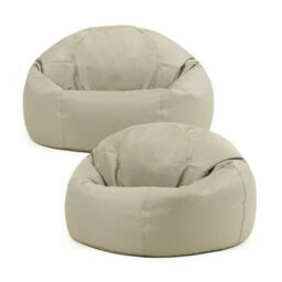 icon Adult Classic Beanbag Outdoor Waterproof Bean Bags Ready Filled - Stone, 2 Pack - thumbnail 1