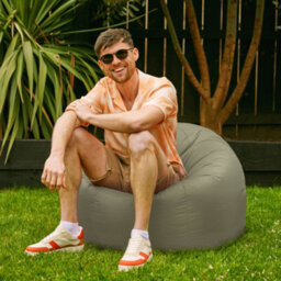 icon Adult Classic Beanbag Outdoor Waterproof Bean Bags Ready Filled - Stone, 2 Pack - thumbnail 3