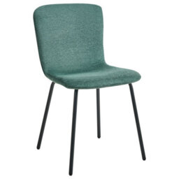 Beliani Set Of 4 Dining Chairs Caldwell Fabric Green - thumbnail 4