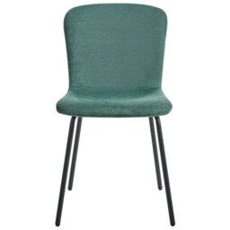 Beliani Set Of 4 Dining Chairs Caldwell Fabric Green - thumbnail 5