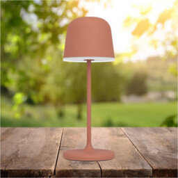 Loops 2 Pack Stylish Modern Orange Led Table Lamp For Indoor Home Decor - thumbnail 3