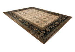 RugsX Wool Carpet Omega Avila Ornament Frame Cognac Brown 235X350 Cm