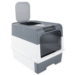 Xl Large Cat Litter Box Deodorize Selfcleaning Cat Pan Drawer Hooded Cat Tray - thumbnail 5