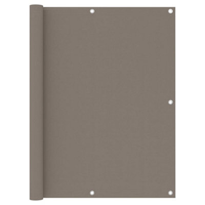 Berkfield Balcony Screen Taupe 120X600 Cm Oxford Fabric - image 1