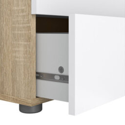 Furniture To Go Pepe Chest Of 5 Drawers In Oak With White High Gloss - thumbnail 7