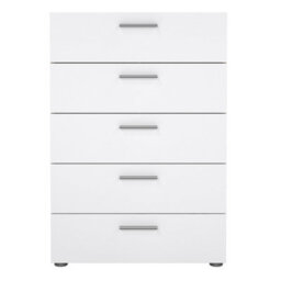 Furniture To Go Pepe Chest Of 5 Drawers In Oak With White High Gloss - thumbnail 2